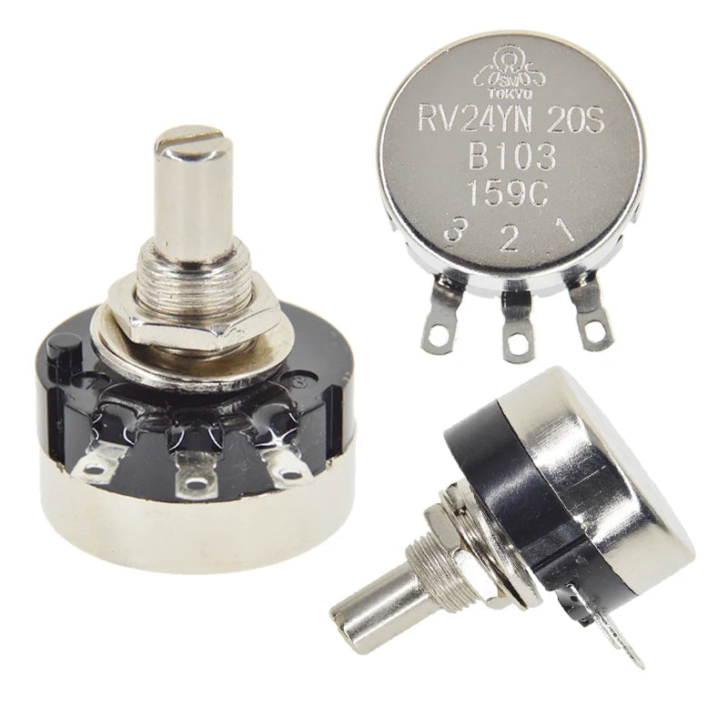 RV24YN20S 101 102 B103 104 105 201 202 203 204 254 302 303 501 502 503 504 5K 10K 100K 500K 200K 100 ohm Potentiometer RV24YN