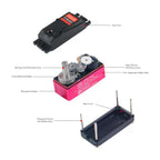 80kg.cm Digital Servo High Torque 7.4V Motor Metal Robotic 180/270 Degree Waterproof IP66 with Arm for HPI Baja 5B SS RC Car