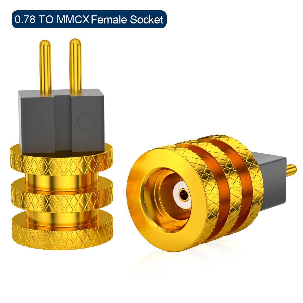 QYFANG Golden Wheel 0.78 Ear/IE300/IE900/IPX/A2DC/IE400 to MMCX Female Base Adapter