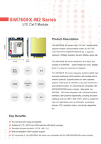 4G module SIM7600E-L1C M.2 CAT1 rate chip