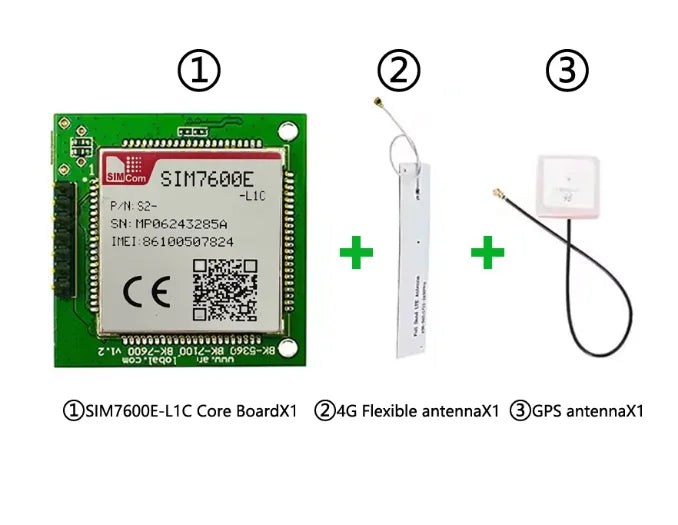 SIM7600E, SIM7600G and SIM7600NA series 30*30 core boards, supporting GPS versions