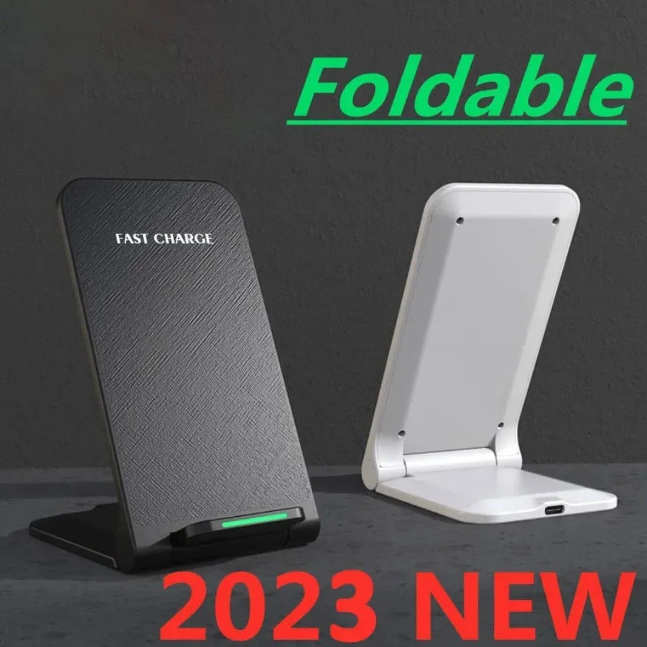 65W Wireless Charger Stand Pad For iPhone 17-12 Pro X XS Max XR 8 Samsung Xiaomi Induction Fast Charging Dock Station