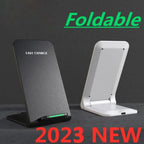 65W Wireless Charger Stand Pad For iPhone 17-12 Pro X XS Max XR 8 Samsung Xiaomi Induction Fast Charging Dock Station
