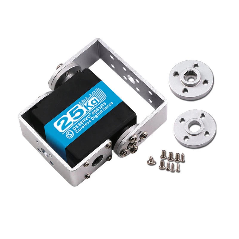 High Speed Torque Dsservo Robot Digital 25kg Servo RDS3225 Metal Gear U Bracket IP66 Waterproof Motor For Arduino RC Car DIY Toy