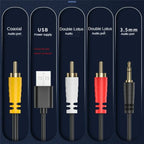 Digital To Analog Converter Digital Optical SPDIF Toslink To Analog Stereo Audio RCA Audio Adapter With Optical Cable Durable