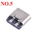 10Pcs USB Connector Type C Female Charging Port Jack 2/4/6/16 Pin Type-C Socket PCB Soldering SMD SMT DIY Repair Type C Adapter