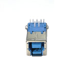 5/10PCS USB 3.0 Type B Female Plug Jack USB-B Right Angle AF Socket Printer Connector Terminal