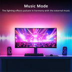 24-34 Inch USB PC LED Strip Lights Computer Sync Light Strip Monitor RGB Screen LED Backlight for Gaming Room Atmosphere Decor