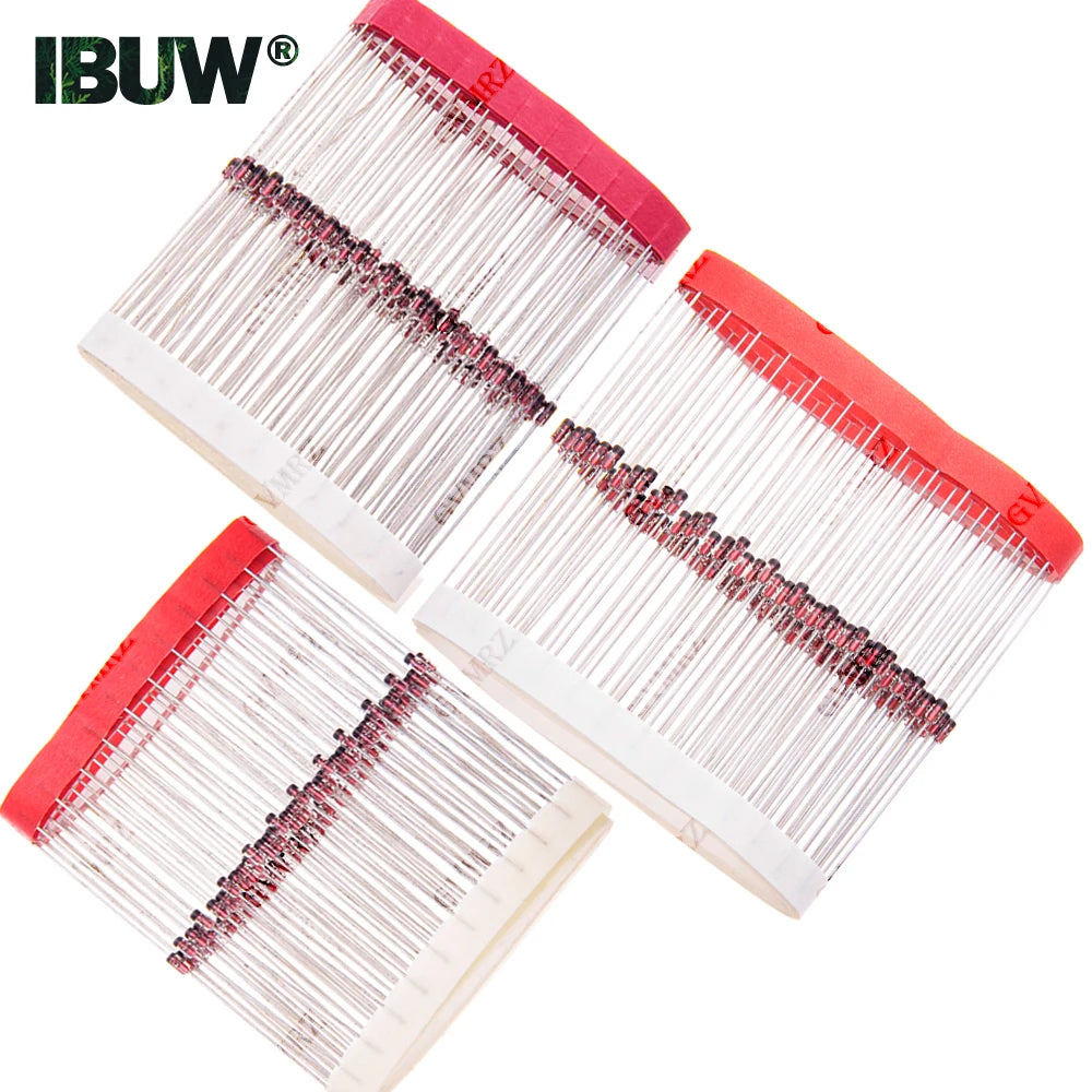 100PCS BZX55C Series 0.5W Zener Diode Voltage Regulator Diode 2V4 3V3 3V6 4V7 5V6 4V3 3V9 3V0 2V7 2V2 30V 24V