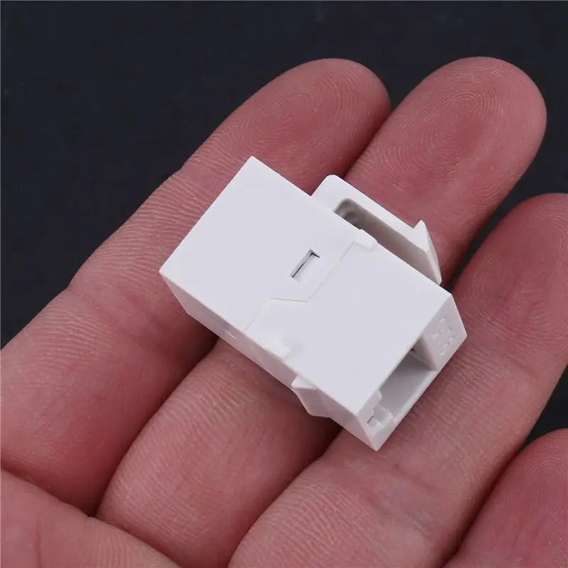 ABRI-200Pcs RJ45 Connector Keystone Jack Cat6 Extension Coupler Ethernet Network LAN Cat 6 Coupler Jacks Extend Adapter,White