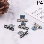 5Pcs New USB 3.1 Type C Socket With Screw Fixing Plate Type-C USB Jack 3.1 Type-C 2Pin 4Pin Female Connector Jack Charging Port