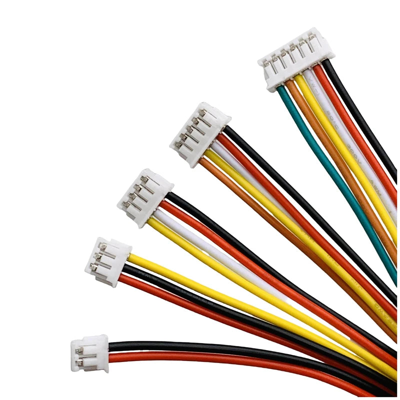 5Pcs JST ZH1.5 1.5mm Pitch Single End Wire Cable 2/3/4/5/6/7/8/9/10Pin 28AWG 10/15/20/30cm DIY Electronic Connector