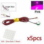 Flash Lamp City Street Light Bricks DIY 0.8mm Pin 1x1 1x2 1x4 Length 50cm SMD LED 2835  Remote Control Building Block