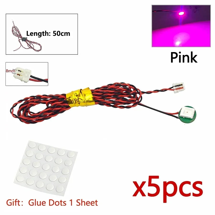 Flash Lamp City Street Light Bricks DIY 0.8mm Pin 1x1 1x2 1x4 Length 50cm SMD LED 2835  Remote Control Building Block
