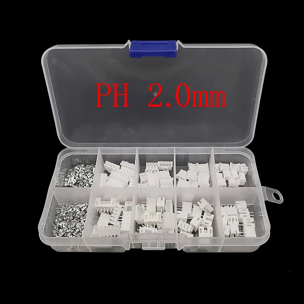JST 1.25/PH2.0/XH2.54/SM2.54/JST SYP 2P/VH3.96 Male Plug + Female Socket Plastic Housing Terminal Pin Header Wire Connector