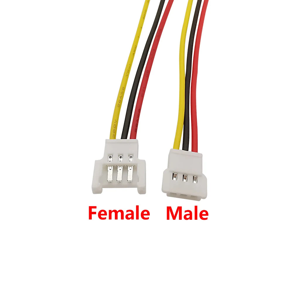 10Pcs MX2.0 2.0mm Pitch 2P 3P 4 Pin Male Female Aerial Docking Battery Charging Cable Connector Plug With Wire 150MM