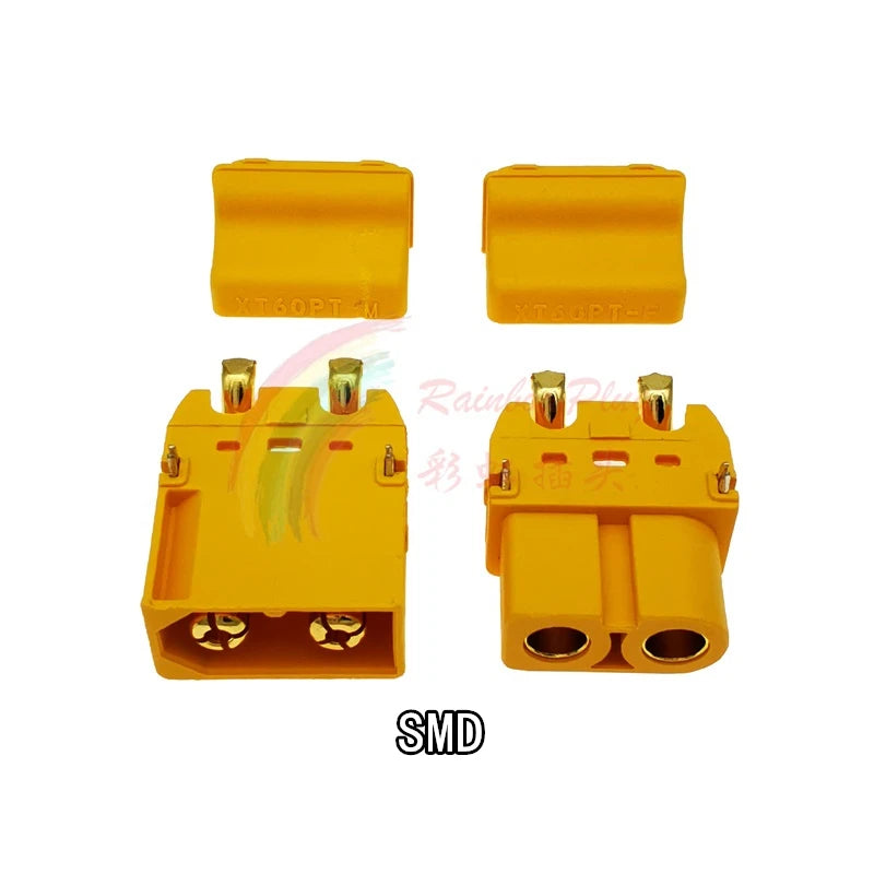 Amass XT60PB XT60PW XT60PT Gold-plated Banana Plug Male Or Female Connector XT60 Plate Circuit Board Vertical Horizontal SMD