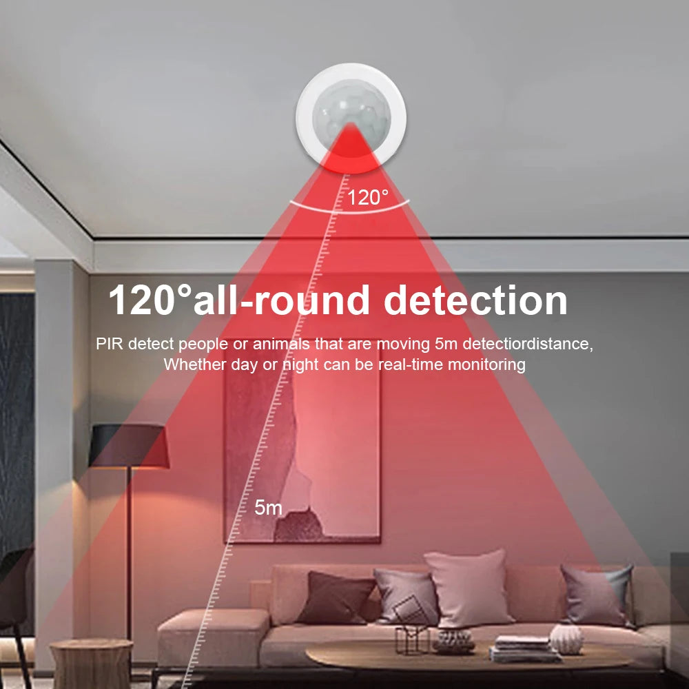 Zigbee 3.0 Human Motion Sensor PIR Infrared Detector Smart Home Security Alarm Ewelink App Control Via Zigbee Bridge Zigbee2mqtt