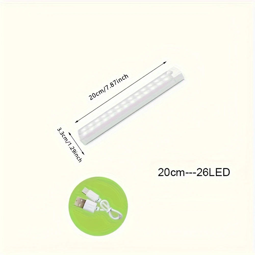 New Cabinet Light, Wireless Motion Sensor LED Light , Rechargeable Magnetic Night Light For Hallway, Kitchen, Wardrobe