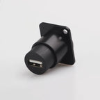 1PC Metal D Type Module RJ45 CAT6&USB 2.0/3.0&Type C&HDMI-Jack Socket Through Network Panel Mounting Electronic Connector