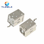 10Pcs Square USB Socket USB B Type Female 180 Degree PCB Welding Parent Connector For Printer Data