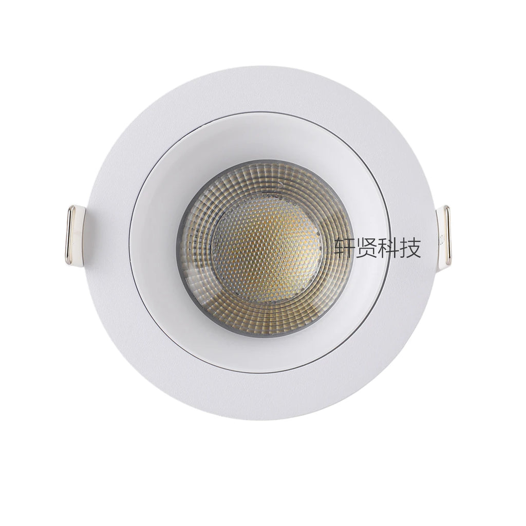 Recessed Round LED COB Ceiling Spot Light 5 CCT Switchable/ Tuya BLE/ Zigbee/ DALI Fixtures Lighting Indoor Smart Lamp Lighting