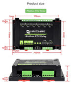 Waveshare Industrial Modbus RTU Relay Module with 8/16/32-channel RS485 interface and isolation