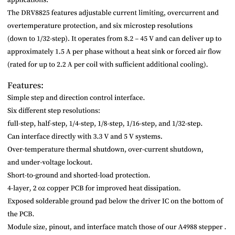 3D Printer Parts StepStick A4988 DRV8825 Stepper Motor Driver With Heat sink Carrier Reprap RAMPS 1.4