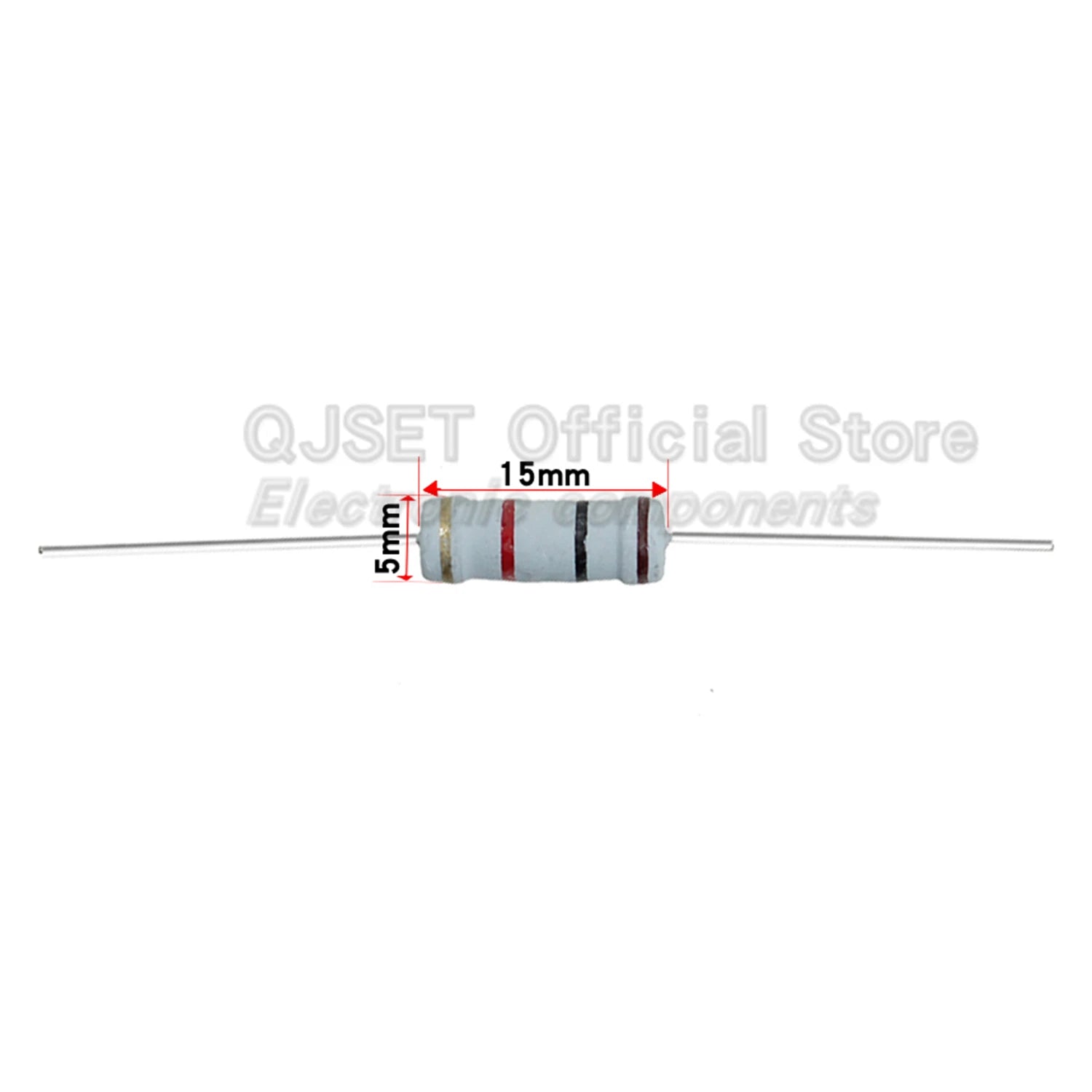 200pcs 2W Carbon Film Resistors 5% 4 Color Ring Resistors 10 47 100 470 Ohm 1K 4.7K 10K 47K 51k 100k 200k 470k 510k 910k 1M Ohm