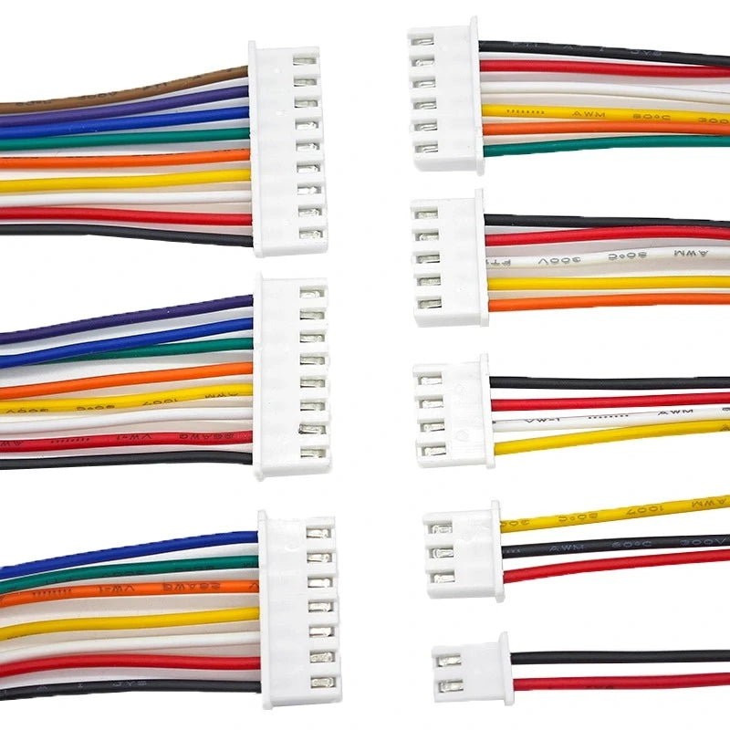 10PCS XH2.54 2/3/4/5/6~12Pin 0.1" Pitch Male Female Plug Socket TJC3 6cm/10cm/20cm/50cm 26AWG Wire Cable Harness Connector