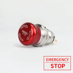 Metal Emergency Stop Push Button Switch Latching 12V-250V Stainless Steel Red Mushroom 16 19 22 25MM 1NO1NC Momentary