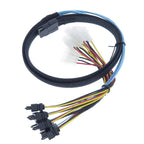 Mini SAS SFF-8087 to SFF-8482 Data Cable with 4X Molex Power Connectors - Compatible with Raid Controller & Hard Drive