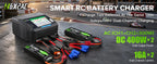HTRC 400W/240W RC Charger  Dual Channel AC DC Charger Discharger for LiPo LiHV LiFe Lilon NiCd NiMh Pb Battery Balance Charger