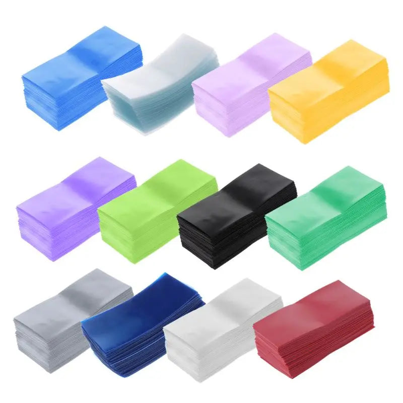 100 Pieces/set 18650 Lithium Battery Package Sleeve Shrink Sleeve Battery Cover PVC Sheath Heat Shrinkable Film Accs