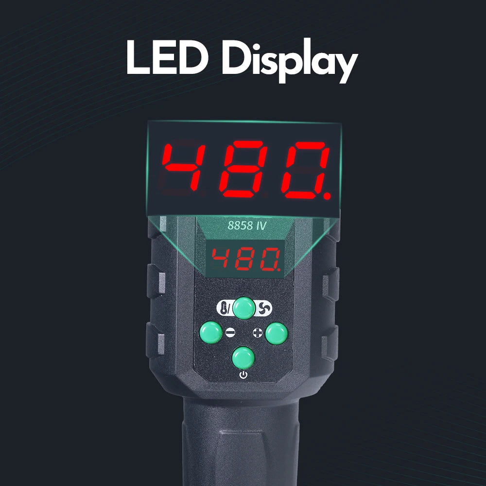 YIHUA Hot Air Gun Temperature Adjustable 8858-IV 700W Soldering Rework Welding Station LCD Digital Heat Gun BGA IC Solder Tools