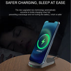 Fast 10W 15W Wireless Charger Stand for iPhone 15 14 13 12 11Pro Samsung Galaxy S24 S23 S22 S21 Note Redmi Charging Dock Station