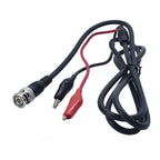 1Pc 1.5m BNC Male to Red Black Alligator Clip Test Lead, Q9 Video Signal Source Cable for Electronics Testing