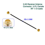 1Pcs RF1.13 Cable uFL/u.FL/MHF-1 Female to 1th Generation Male / Female For WIFI Antenna Pigtail Extension Cord RF Cable 5~60cm