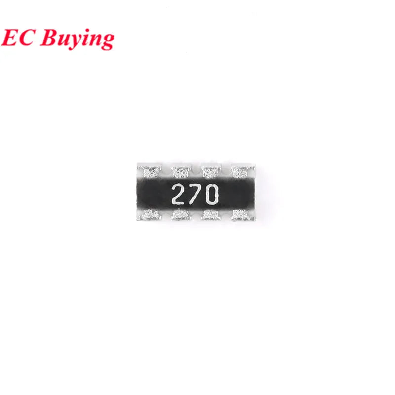 100PCS 0402 Network Resistor 5% 8P 2x4P 1/16W 0 30 33 51 56 68 75 82 100 220 470 1K 1.5K 2K 5.1K 6.8K 8.2K 10K 15K 47K 510K Ohm