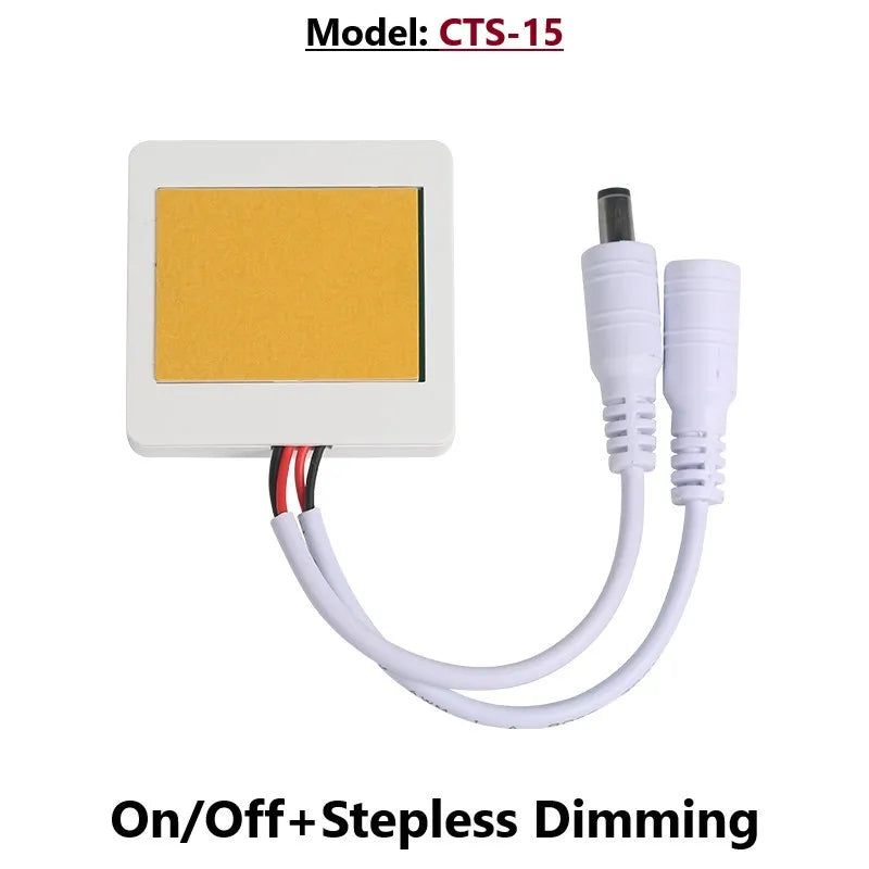 Ultra-thin Penetrating Wood, Marble, Ceramic, Touch-Sensitive Switch 12V 5A 60W LED Touch-Sensor with Stepless Dimming Function