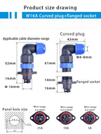 IP68 Waterproof Male Female Electrical Connector LD Series2/3/4/5/6/7/9-Pin Panel-Mount Screw Wire Cable Aviation Plug Connector