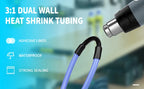 1~20m 3:1 Heat Shrink Tubing With Glue Transparent 1.6~ 50mm Double Wall Adhensive Lined Wire Polyolefin Cable Sleeve Waterproof