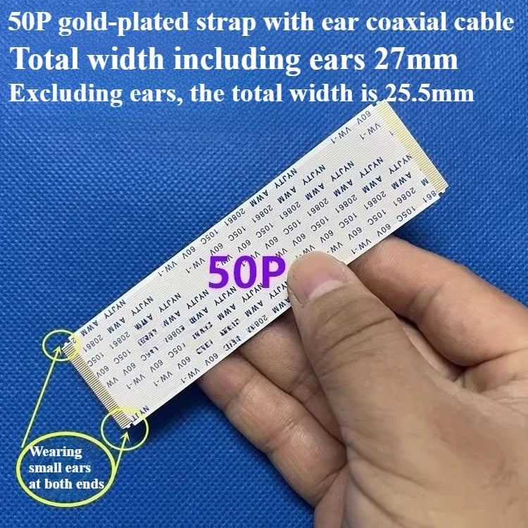 1PCS AWM 20706/20861 Flexible Flat Cable, Gold-Plated FFC FPC 0.5mm Pitch 40-96Pin 105C 60V VW-1 Ribbon Cable