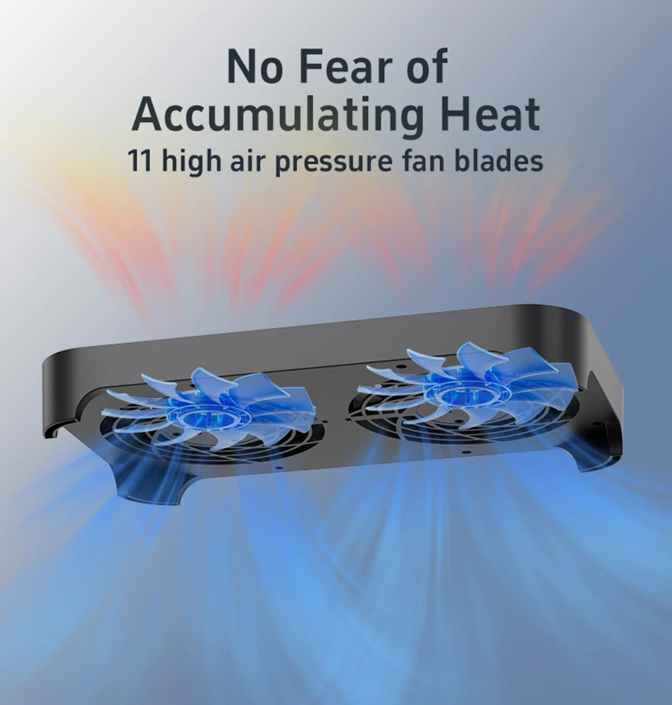 Zezzio Z-X4 Router Radiator USB Powered Router Cooling Router Cooler Base Ptical Cat Set-top Dual 14CM Fan Host Bracket