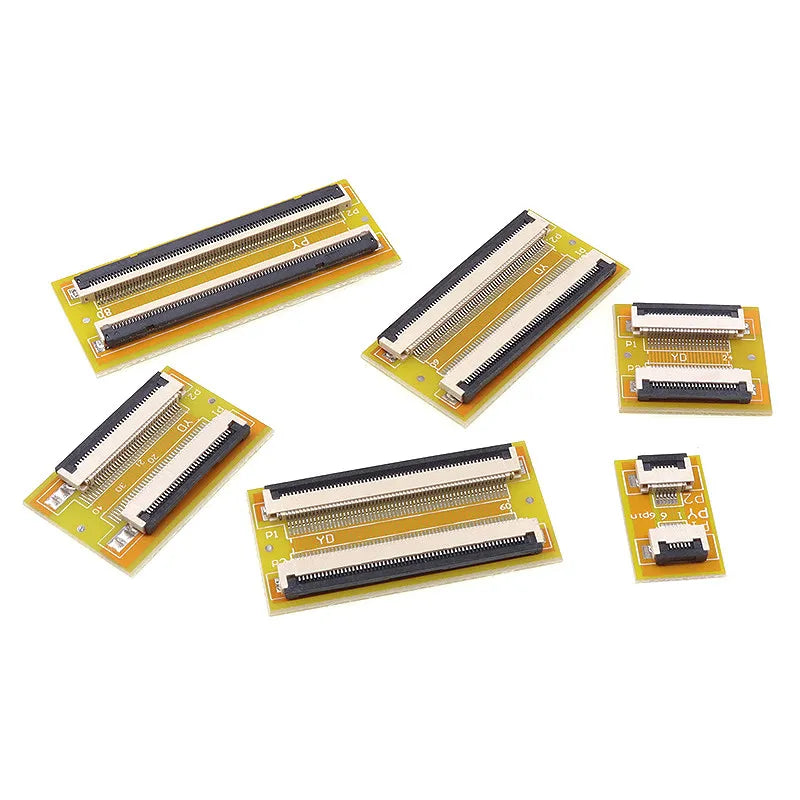2PCS FPC FFC Flexible Flat Cable Extension Board 0.5MM/1.0MM Pitch 6 8 10 12 14 20 30 40 50 PIN Connector