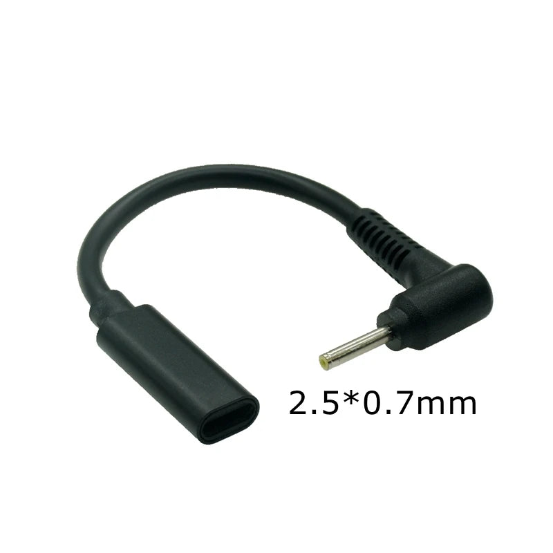 USB Type C USB C Laptop Charger Power Adapter Converter Female To 5.5*2.5 4.5*3.0 4.0*1.7mm 7.9 Dc PD Fast Charging Plug Jack