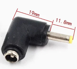 1/2/5P Right Angle DC 5.5 X 2.1mm Female Jack to 3.5x1.35 4.0x1.7 4.8x1.7 5.5x2.1 5.5x2.5 6.3x3.0 6.0x4.4mm Male DC Connector