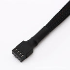 4 Pin Pwm Fan Cable 1 To 1/ 2/3/4 Ways Splitter Black Sleeved 27cm Extension Cable Connector PWM Extension Cables