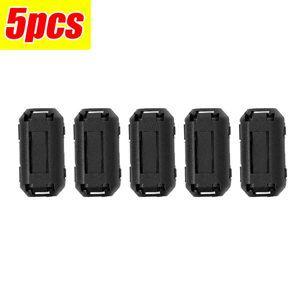 1/20pcs TDK 5mm Diameter Ferrite Core Noise Suppressor Powerline Power Cord Filter Ring Cable Clamp RFI EMI Cables Clips