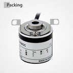 AUCHTEL 38mm Incremental Rotary Encoder 8mm Half Hollow Shaft Photoelectric Optical Switch 10-1024-1800-2500-3600 PPR 5-24VDC